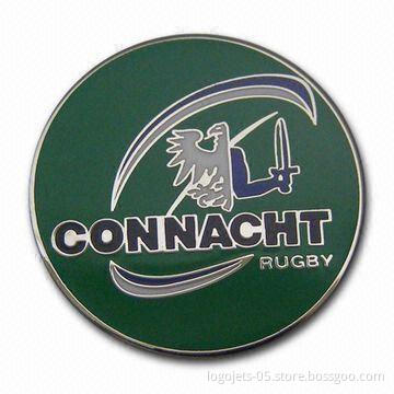 Brass Photo-etched Soft Enamel Pin with Epoxy Coating